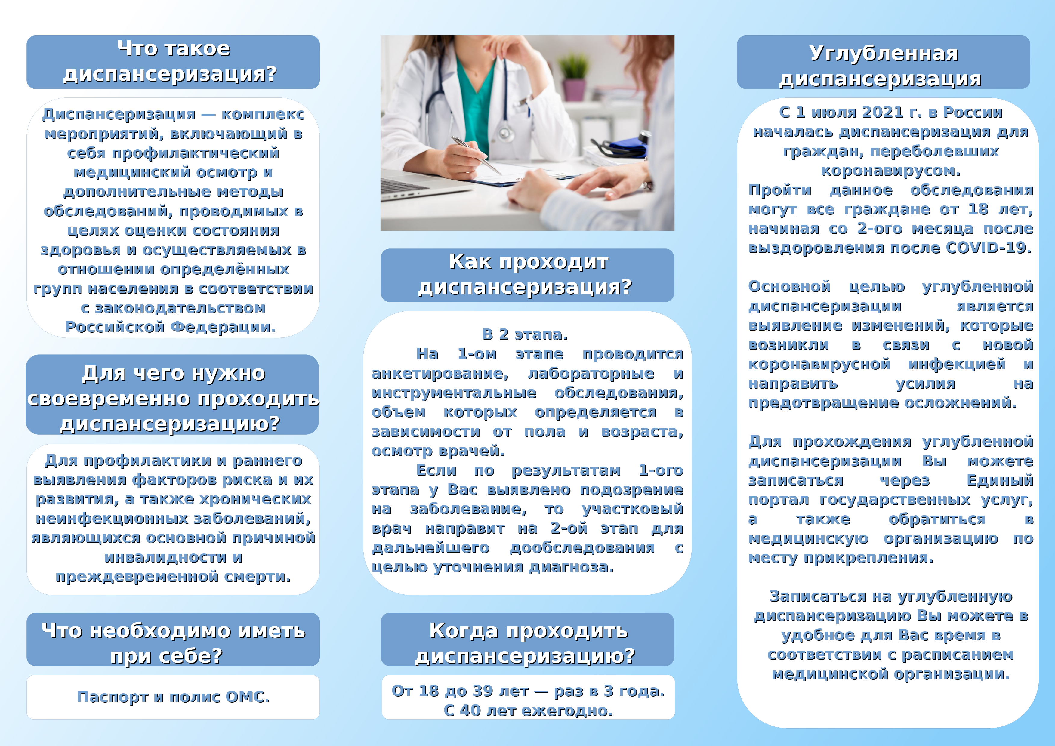Почему важно пройти диспансеризацию? - БУ "Вурнарская ЦРБ" Минздрава Чувашии